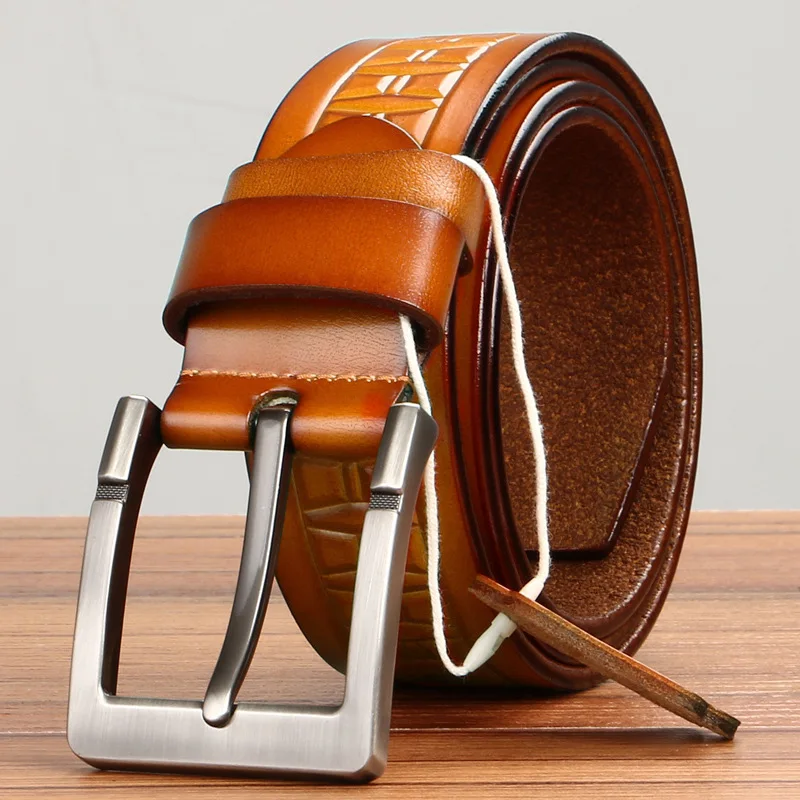 

LGFD4163 men split cowhide leather genuine leather belt