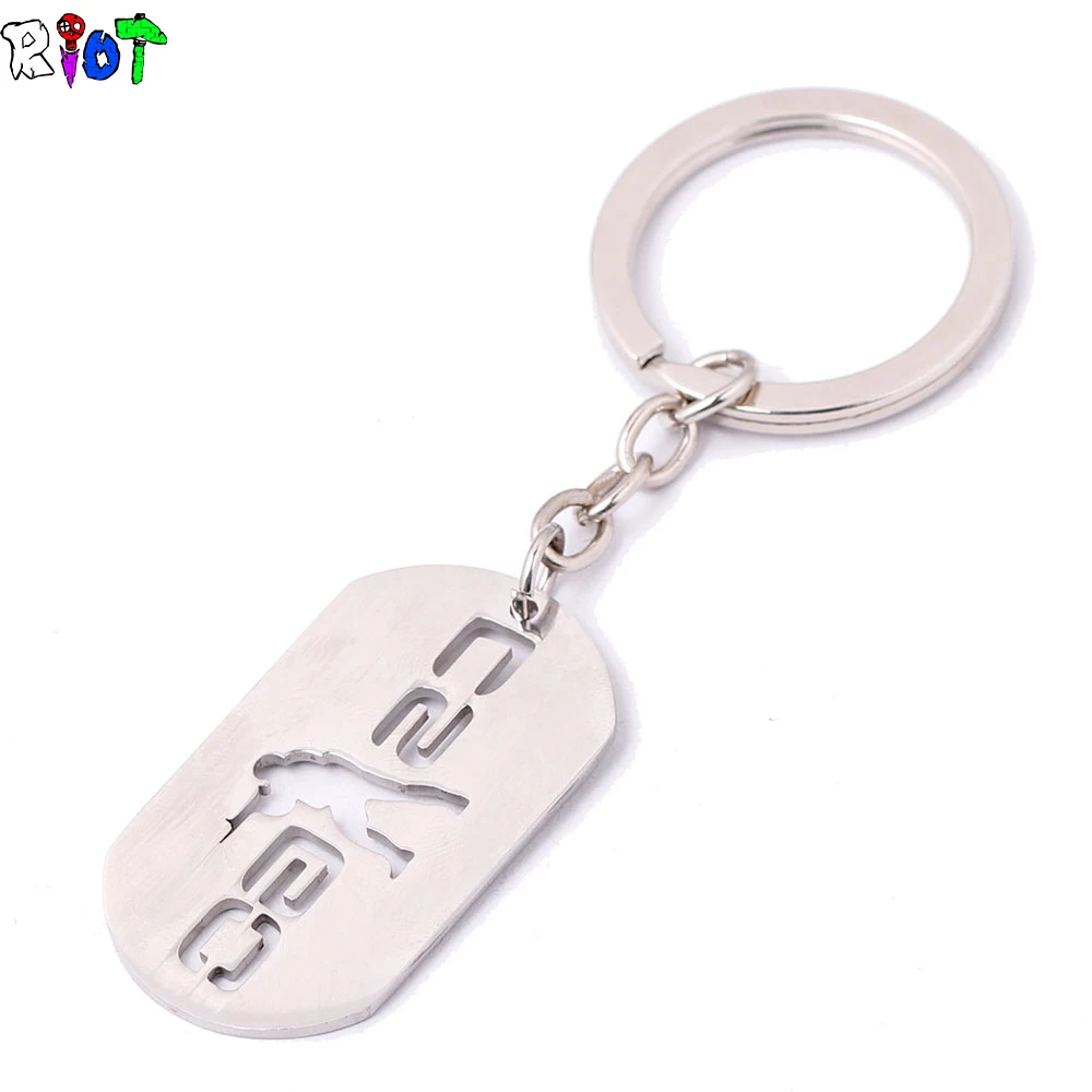 Горячие игры CSGO нержавеющая сталь брелок Counter Strike CS GO металлические брелки для