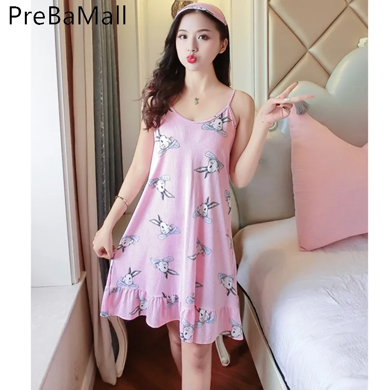 Сексуальный женский ночной платье летнее без рукавов для сна прекрасный образец