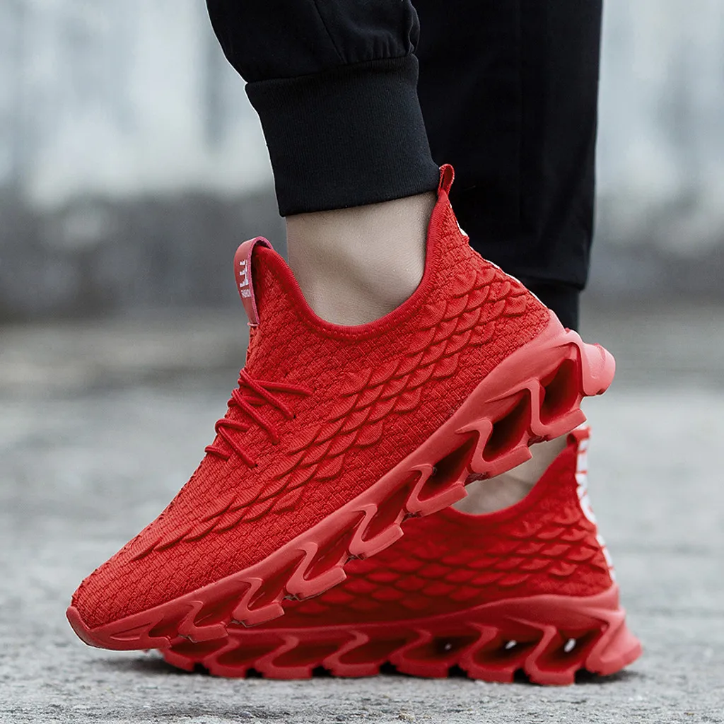 Mens Shoes Fish Scales Solid Color Soft Foundation Hot Sale Sneakers Men Spring Blade Outdoor Flats Big Size | Спорт и развлечения