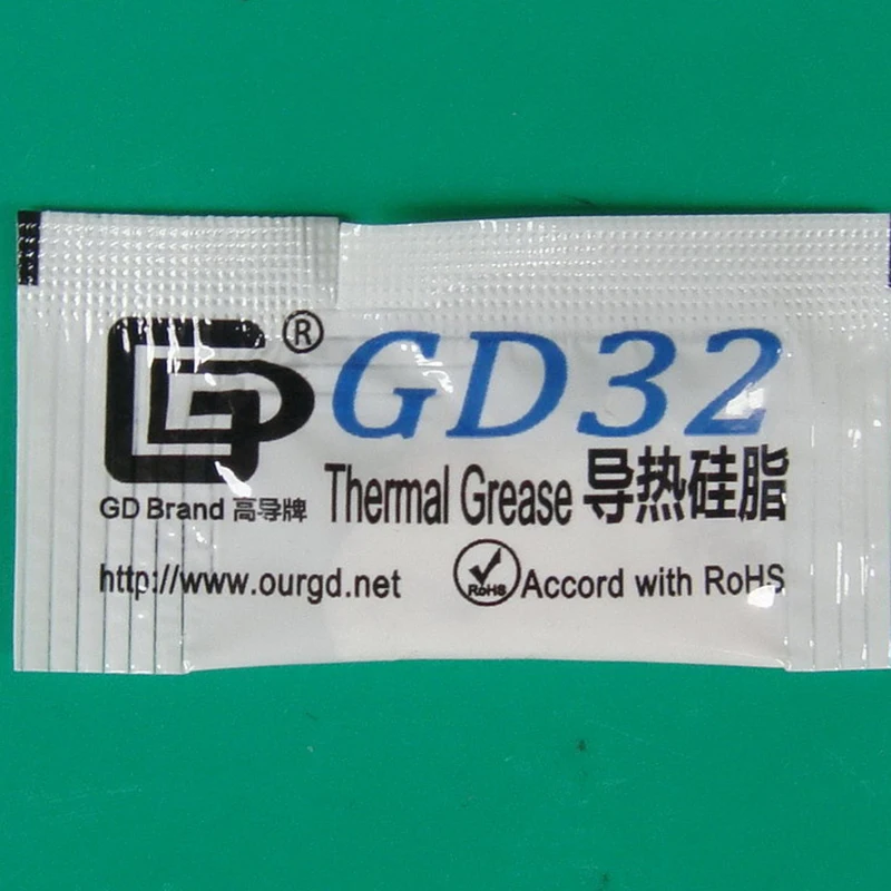 60 шт. мини пакетов портативная охлаждающая термальная смазка gd32