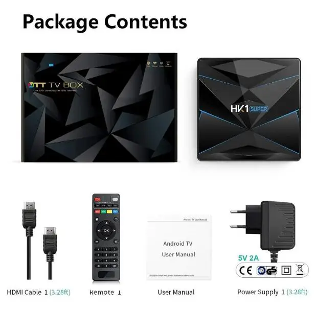 HK1 супер Android 9 0 google tv box RK3318 4K 3D Поддержка Bluetooth опционально 5g wifi и голосовая