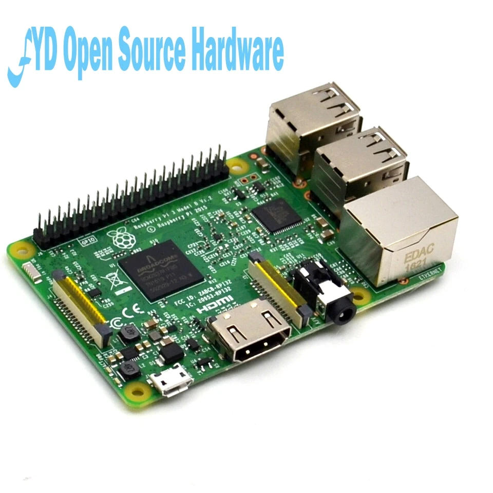 2018 новая Оригинальная Raspberry Pi 3 Model B плата 1 Гб LPDDR2 BCM2837 четырехъядерный Ras PI3 PI 3B с WiFi