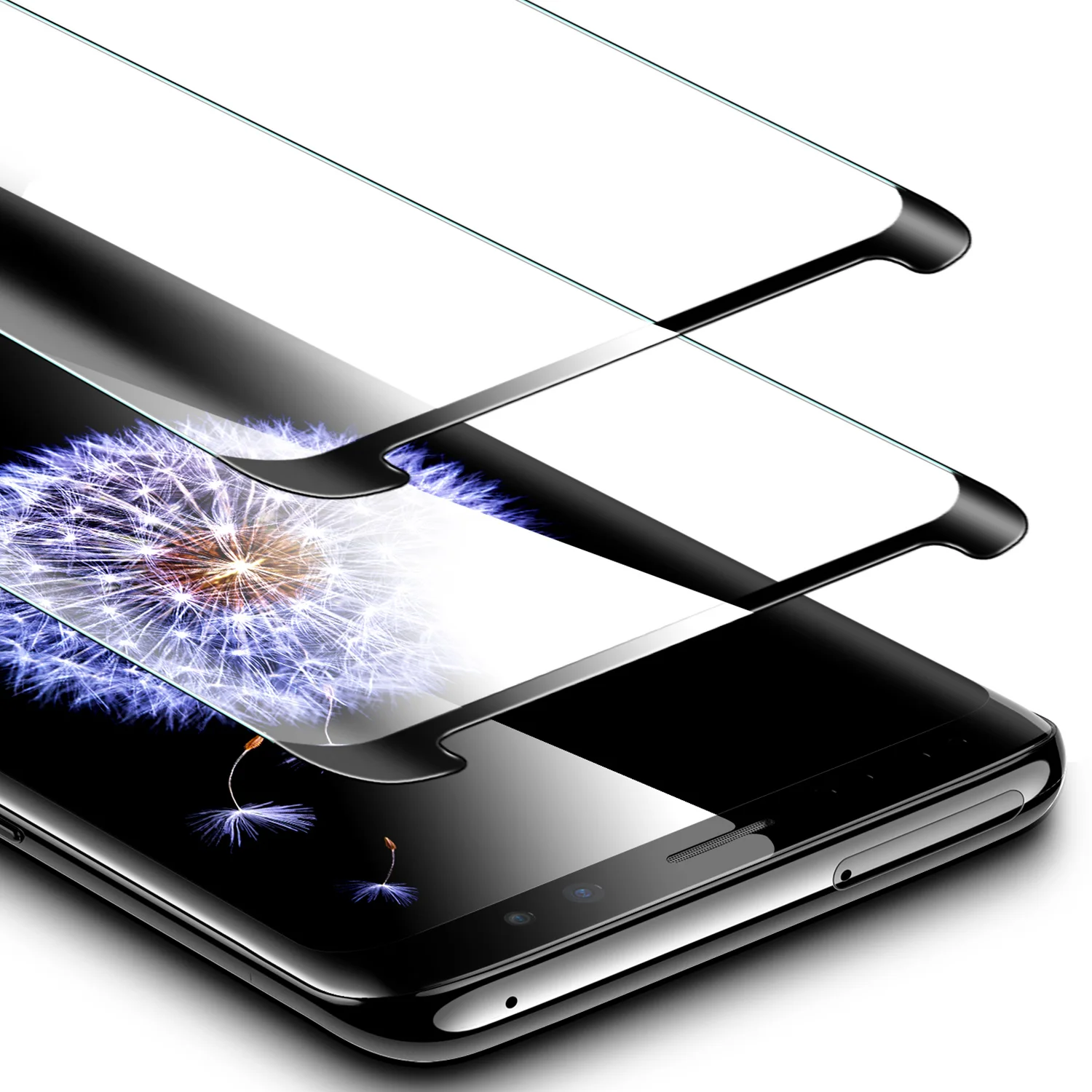 2 шт./лот ESR Защита экрана для samsung Galaxy S9 S9 Plus закаленное стекло 9H 3D полуполное покрытие изогнутая защитная пленка