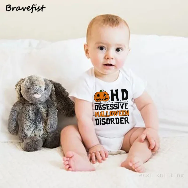 

Cartoon 0-24M Newborn Bodysuits Halloween Pumpkin Print Baby Bodysuit Summer Children Clothes For Boys Girls Infant Jumpsuits