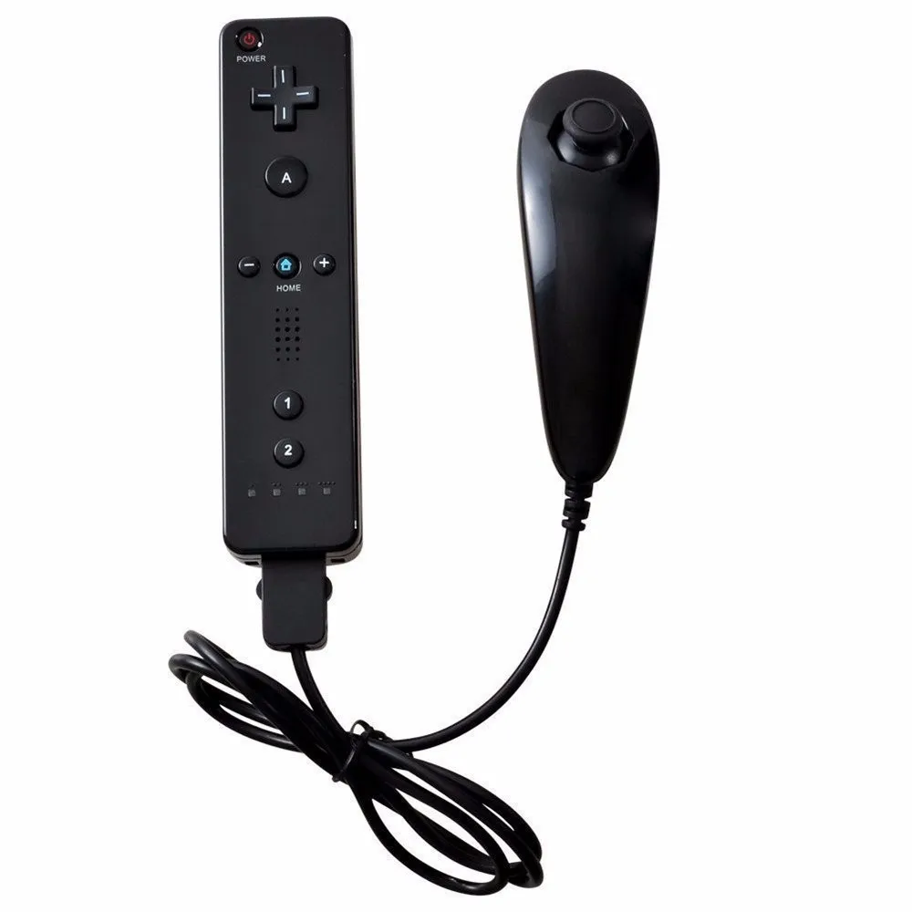6 видов цветов 1 упаковка пульт дистанционного управления Nunchuk игровой контроллер