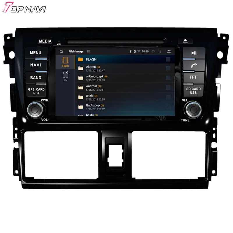 Topnavi 7 ''Восьмиядерный 2 Гб RAM Android 6 0 Автомобильный Радио Стерео GPS для TOYOTA VIOS/YARIS