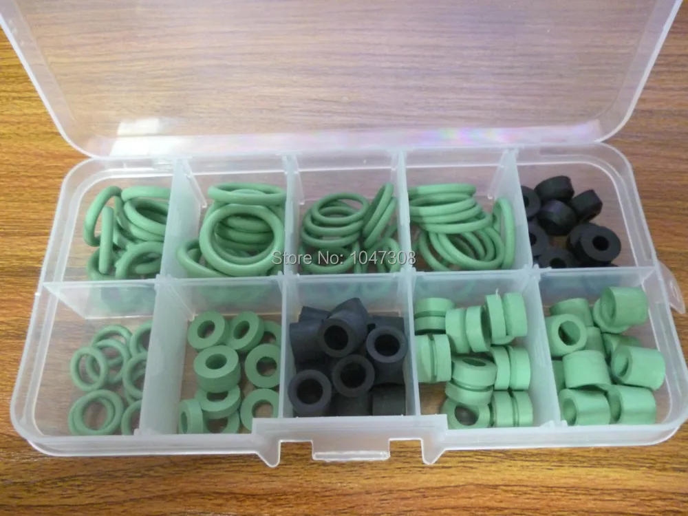 Набор 10 размеры R134A ассортимент автомобилей Кондиционер резиновое кольцо