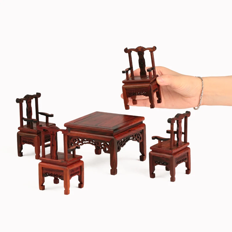 Изделия из розового дерева миниатюрная имитация мин и династии Цин модель мебели