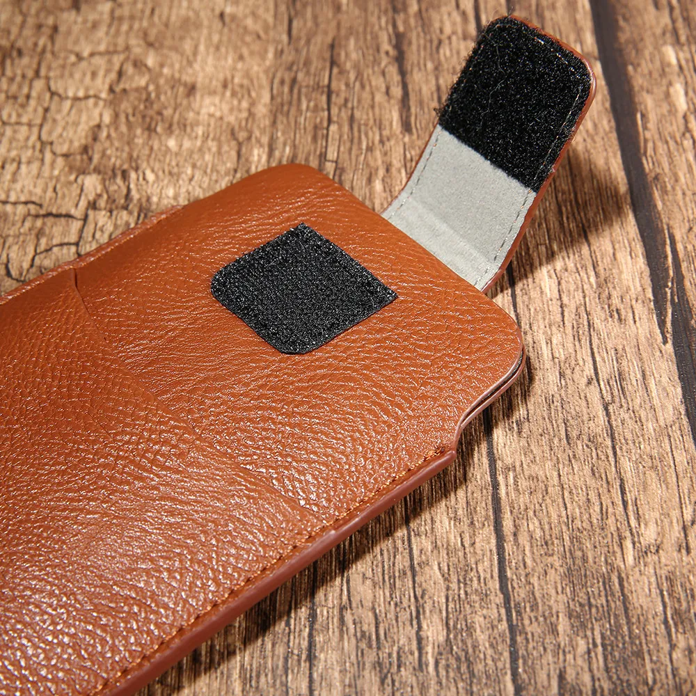 Kisscase Универсальный кожаный бумажник Зажим для ремня чехол телефона iPhone 5 5S 6 S плюс