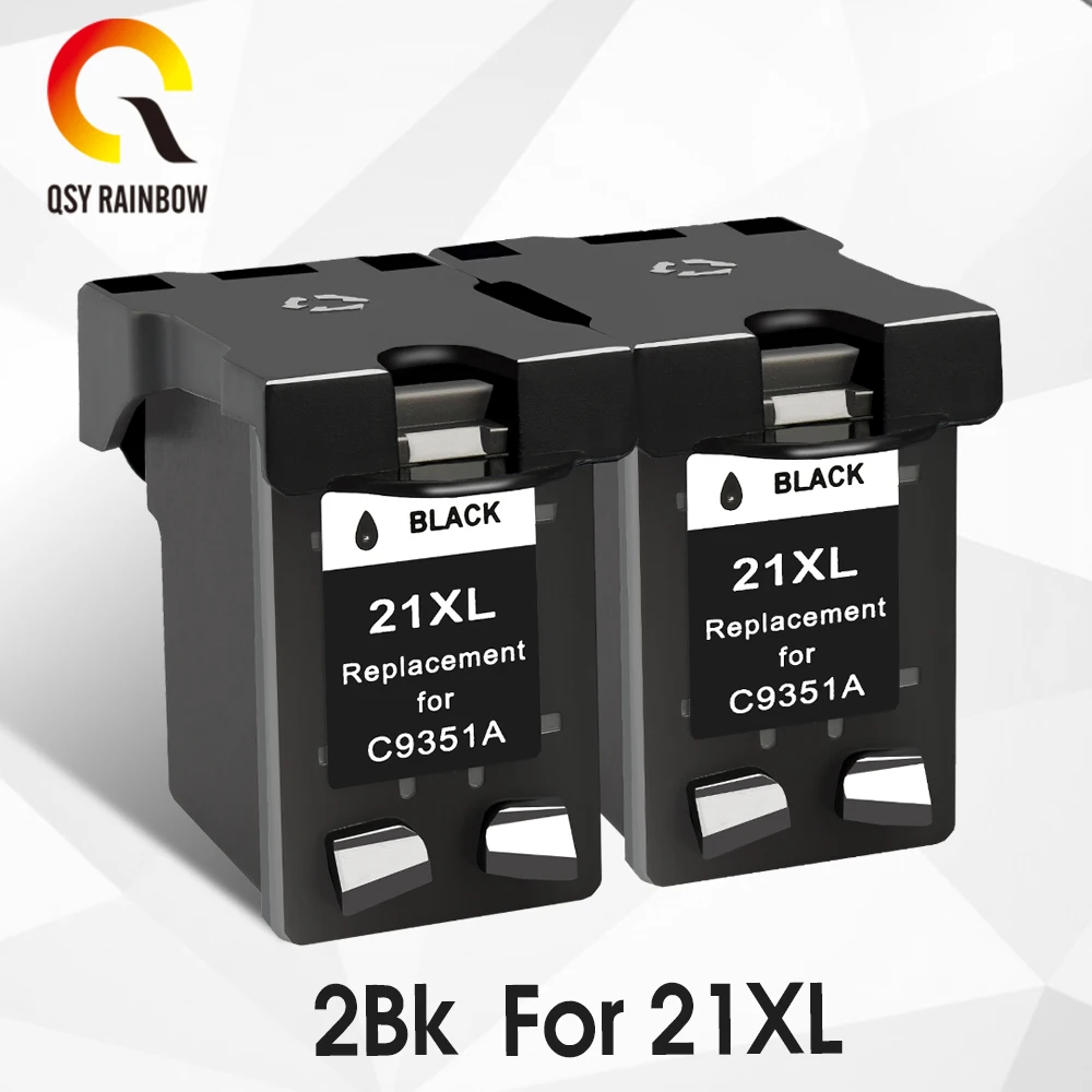 Замена чернильного картриджа QSYRAINBOW для hp deskjet f380 HP21 21xl Deskjet F380 F2180 F2280 F4180 F4100 F2100 F2200