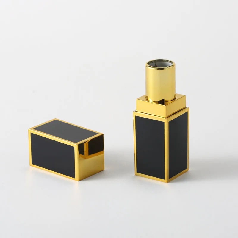 100 шт./лот белый и черный пустой высококачественный пластиковый тюбик для губной