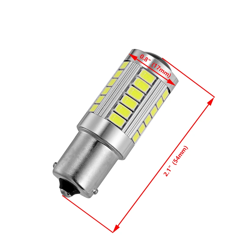 2 шт. Автомобильные светодиодные лампы Oslamp 1156 P21W BA15S 33 Вт 12 В|Сигнальная лампа| |