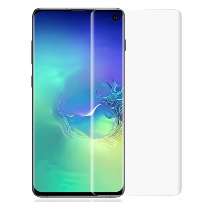 

Samsung galaxy S10 plus screen protector samsung S8 S9 PLUS glass on galaxy note 8 9 tempered glass liquid full glue UV light