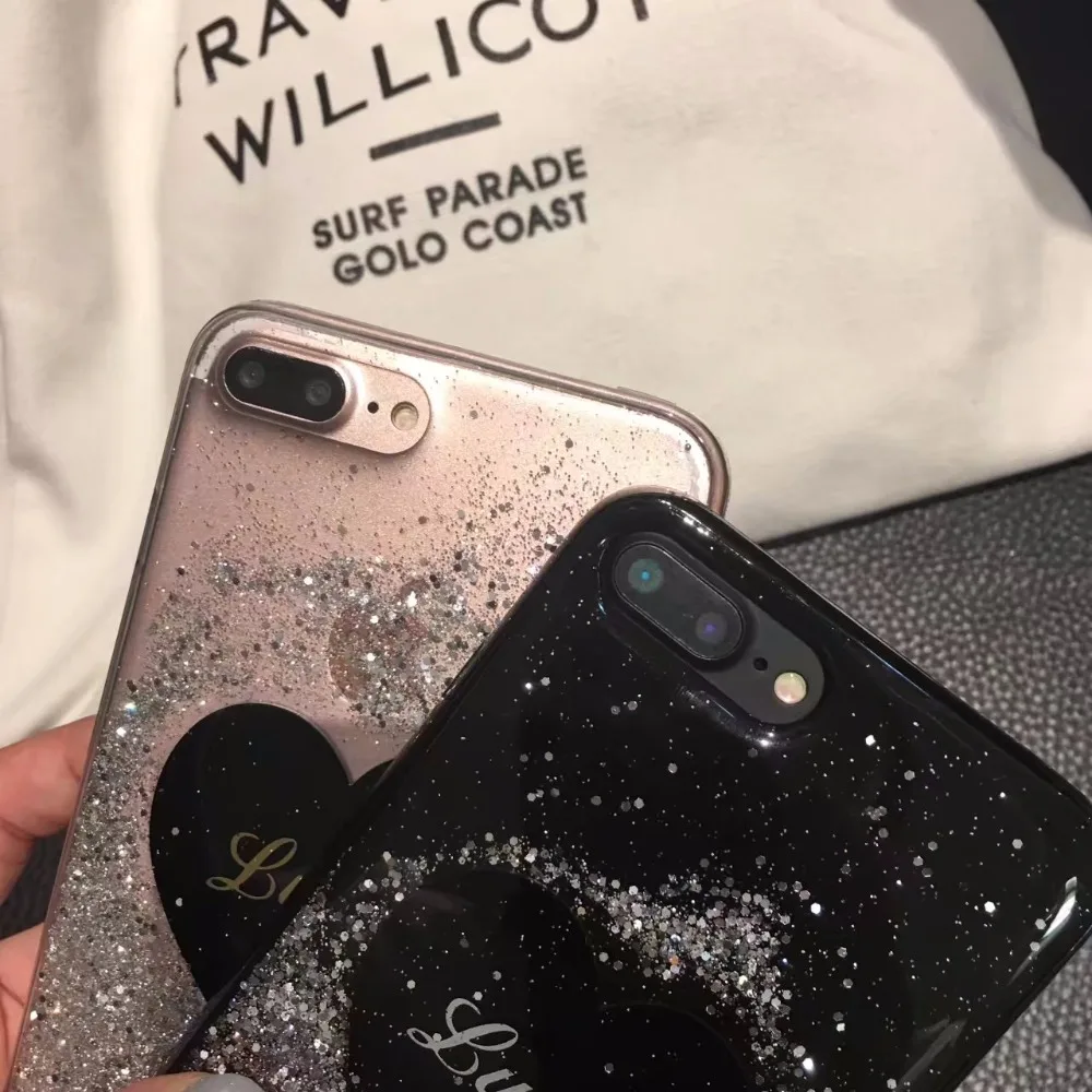 Чехол для iPhone 7 Новый Дизайн Модный Роскошный Серебряный Блестящий силиконовый