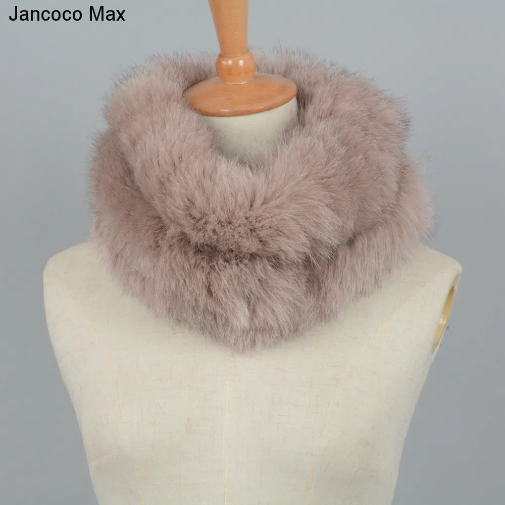 Jancoco Max, новинка, настоящий Лисий мех, шарфы, зимние, толстые, теплые, высокое качество, шаль, натуральный мех, глушитель, S7120