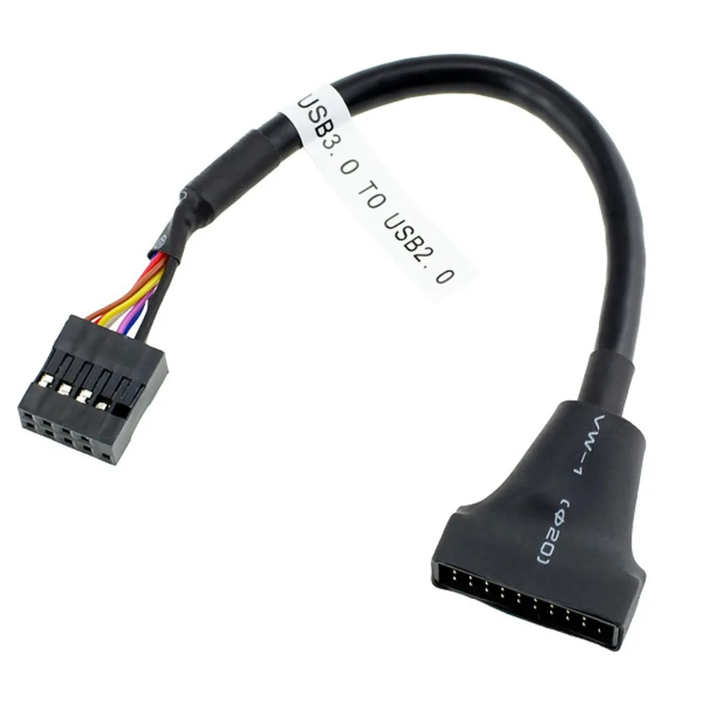 

Новый гибкий материал USB3.0 20Pin штекер на USB2.0 9Pin материнская плата гнездовой кабель используется для планшетов управления питанием