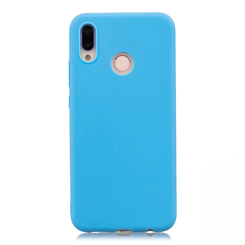 Blue Конфеты Макаруны чехол для телефона для huawei Nova 3 3i 2 2S 2i Коврики 20 Lite P20 Pro P10 плюс P9 P8 Lite P Smart Мягкий силиконовый чехол s - Цвет: Blue