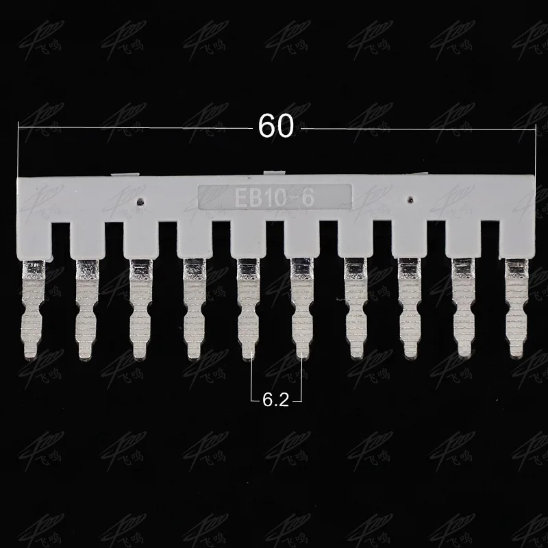 EB 10-6 5 шт./лот EB 10-5/10-6/10-8 соединительные UK-3N UKK3 MBKKB-2.5 Винтовые клеммные блоки боковой адаптер Медные перемычки - Цвет: EB 10-6