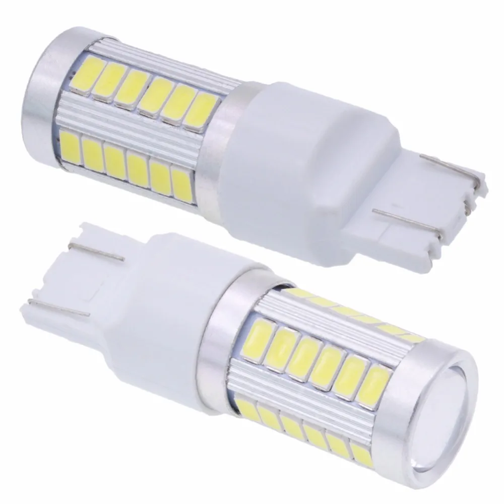 4 шт. T20 W21W светодиодный W21/5W 7440 7443 33SMD фонарь для автомобильного тормоза заднего