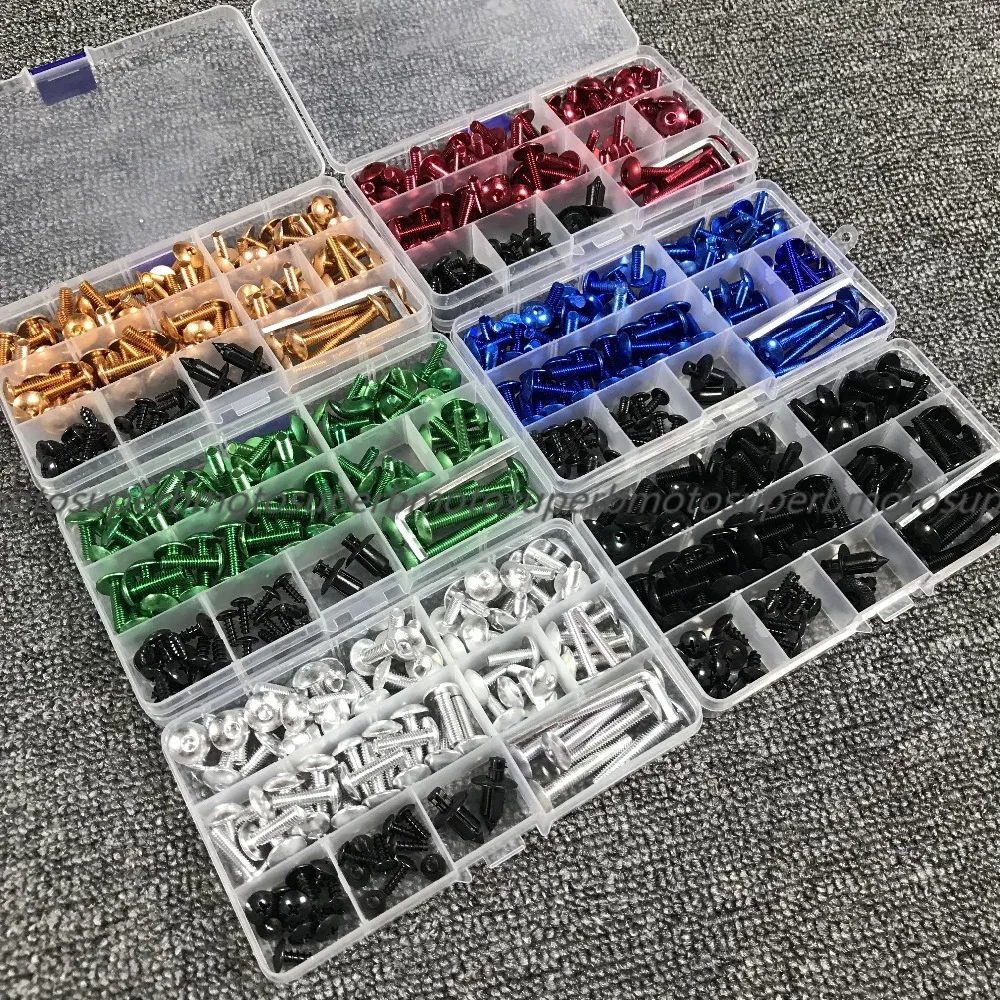 Для Yamaha YZF R125 R15 R25 R1 R3 R6 TMAX530 tmax500 XMAX300 Комплект болтов обтекателя крепежные зажимы