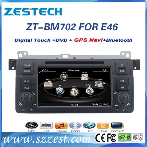 В dash двухъядерный автомобильный dvd для bmw e46 плеер поддержка 3 г / usb телефонная