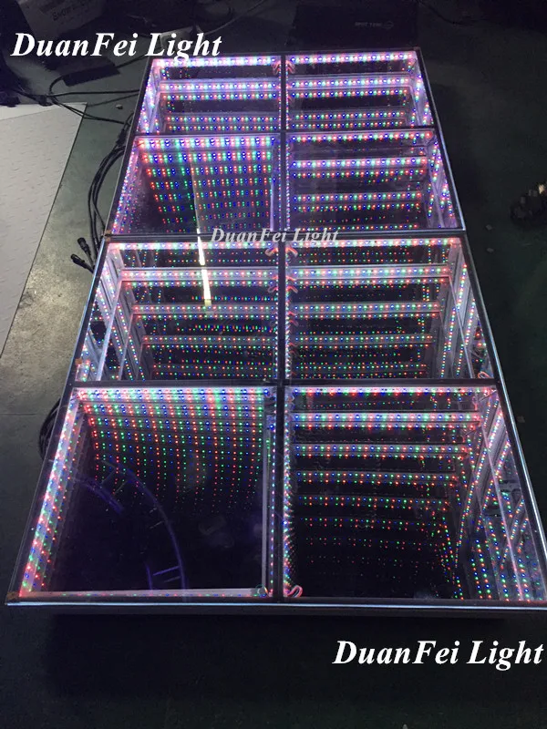 Бесплатная доставка 10 шт./лот 432 шт. 3d Зеркало led 1 м x Пол dmx авто танцпол для