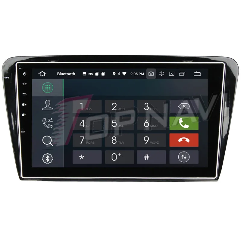 Topnavi прибытие Восьмиядерный Android 9 0 автомобильный мультимедийный плеер для Skoda