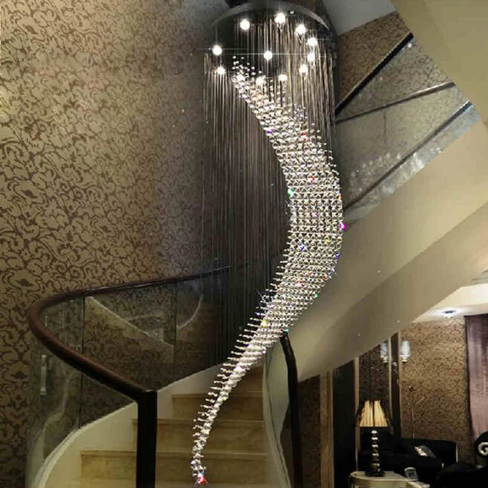 Современные Роскошные хрустальные подвесные светильники в парусном стиле