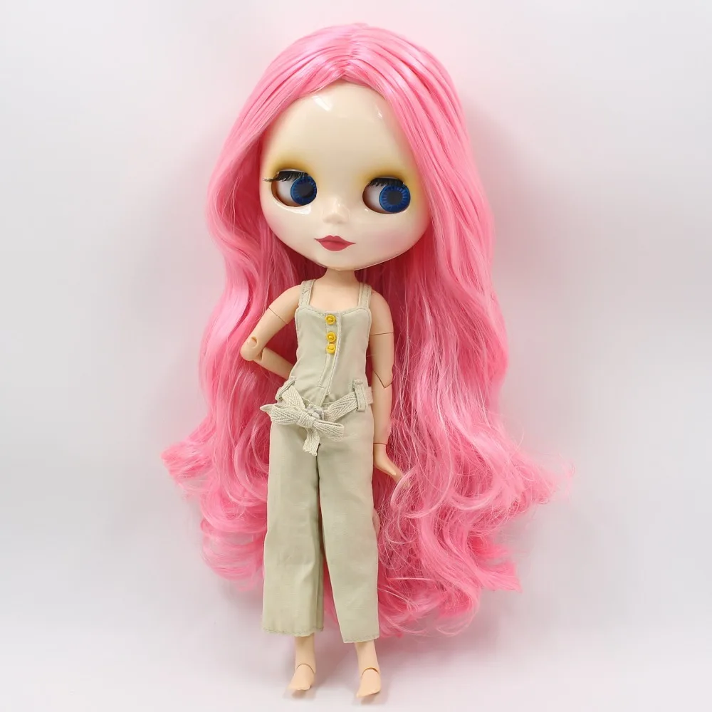 Ледяная кукла DBS Blyth 1/6 bjd розовый шарнир для волос блестящая игрушка лица белая