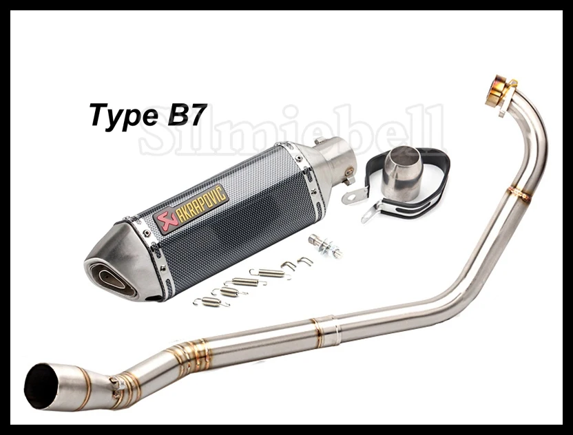 YZF R15 Akrapovic мотоцикл глушитель без шнуровки Escape Moto полная система звеньев трубы