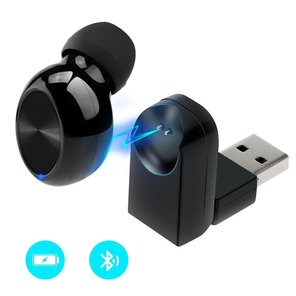 Беспроводной вкладыши Мини Bluetooth 4 1 гарнитура с микрофоном в ухо наушники Шум