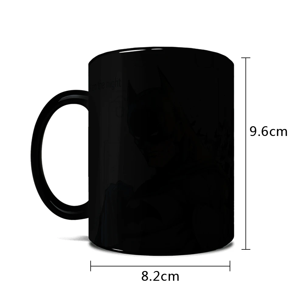 Transhome Batman Color Changing Mug Creative Ceramic Mug For Coffee Tea Milk Cup Batman Mug With Handgrip Funny Cups And Mugs