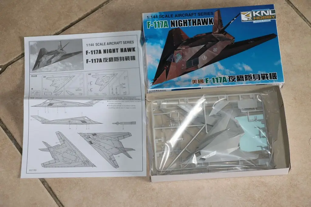 KNL HOBBY 1/144 масштабная модель самолета F-117A Nighthawk ВВС США Trumpeter 01330 | Игрушки и хобби