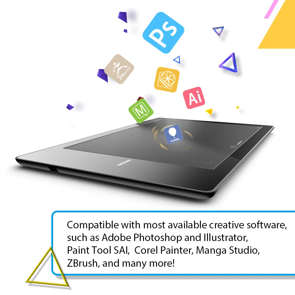 UGEE 9 x 6&quot Graphics Pen Tablet/Drawing Pad/Writing Board Compatible with Windows 7/8/10/XP/Vista | Компьютеры и офис