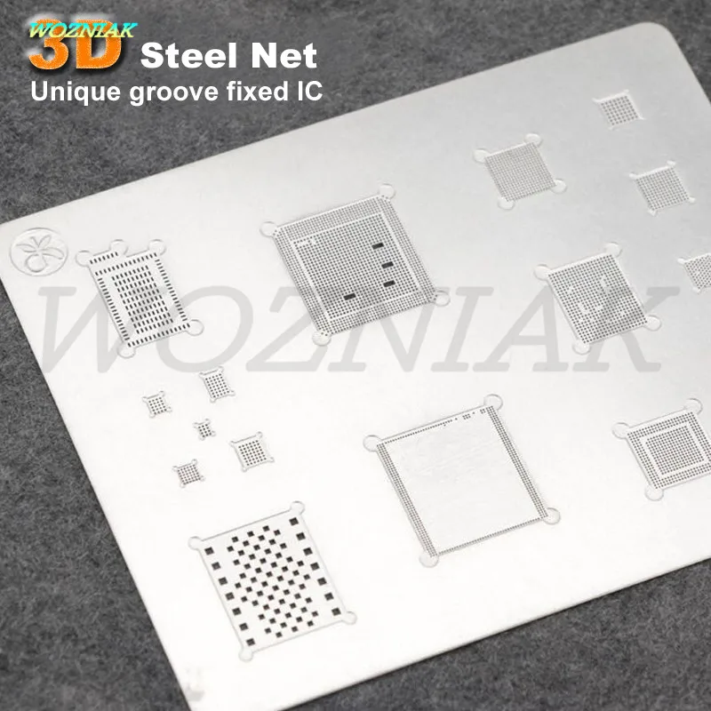 Wozniak 3D BGA трафарет посвящает Набор для iphone A8 6G 6P A9 6S 6SP A10 A11 A12 7P 8 8P X XS MAX сетка ремонта