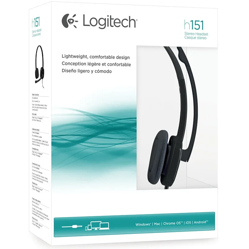 Стереонаушники Logitech H151 наушники с несколькими устройствами и встроенным