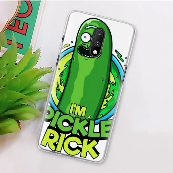 01 Чехол для телефона Rick and marty Pickle Rick для Oneplus 7 7T Pro 6 5T 6T Твердый чехол для Oneplus 7 7T Pro Чехол Coque - Цвет: 01