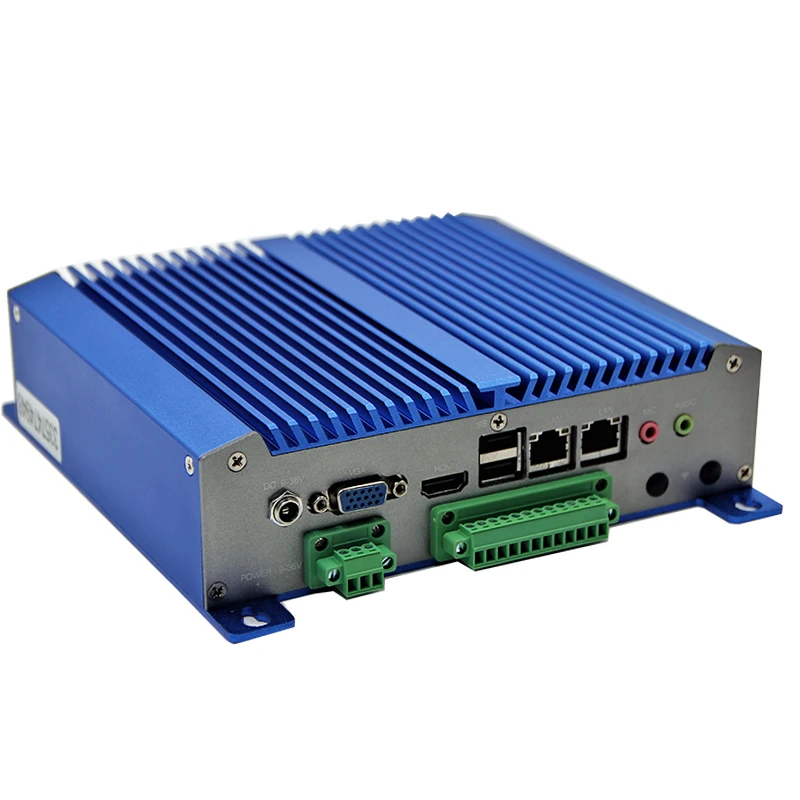 Промышленный Встраиваемый компьютер 9 36 в мини ПК D2550 n2800 Win10 Linux 2 LAN 6Com