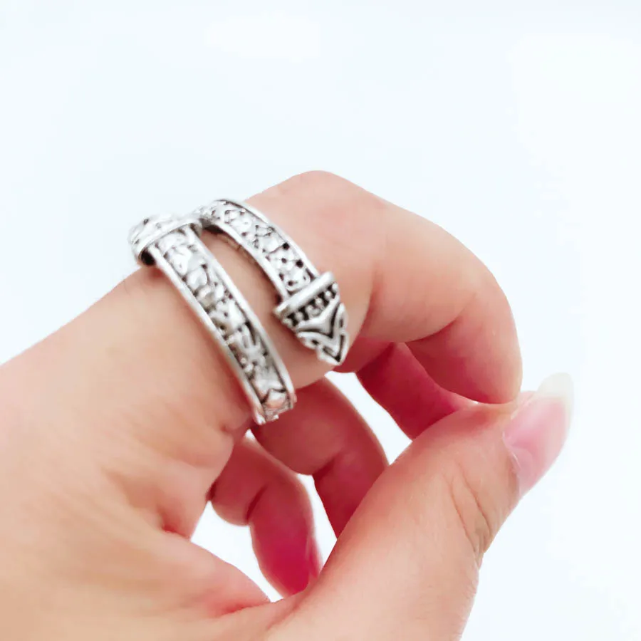 Модные ювелирные изделия 2018 регулируемые строительные руны браслет с драконом