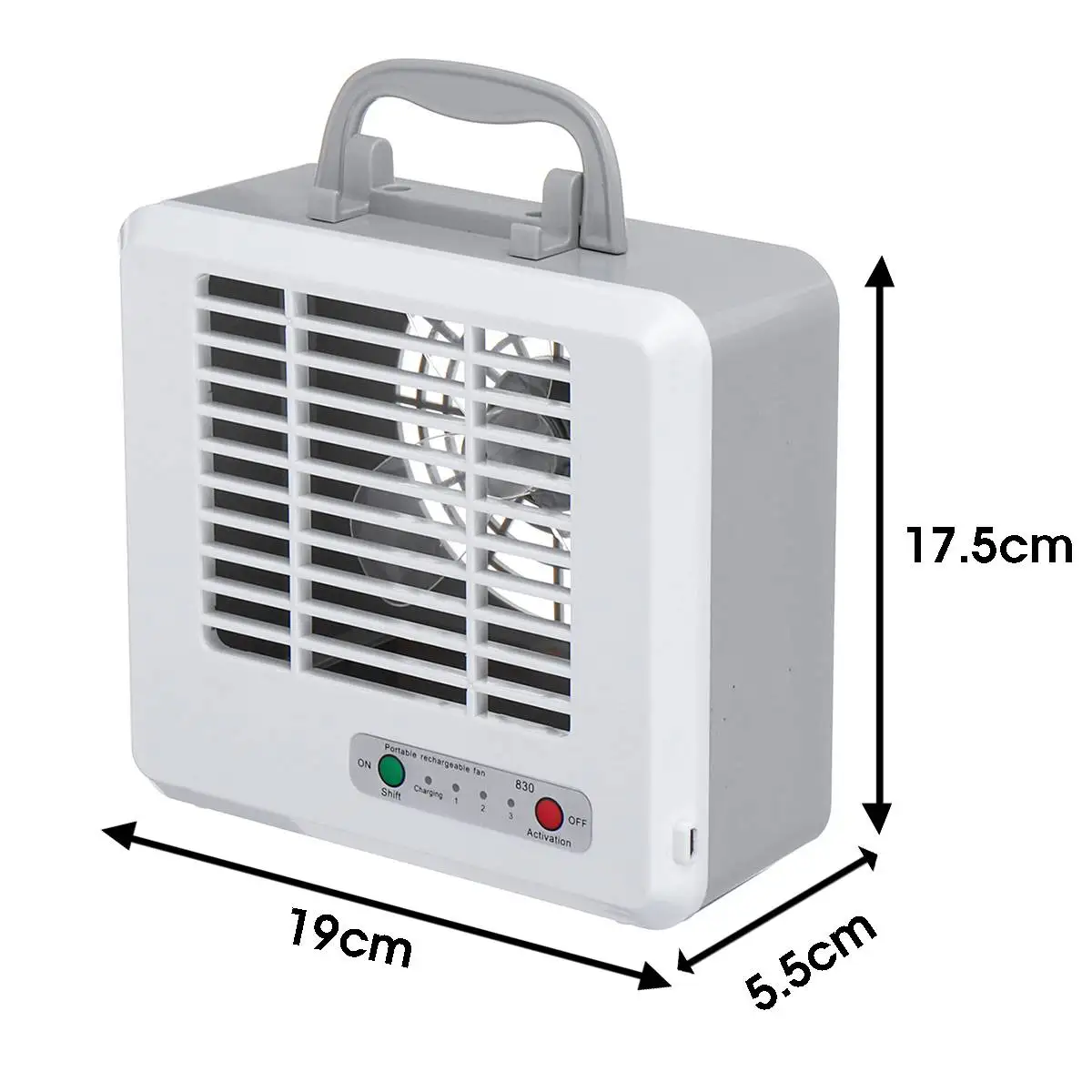 

Mini Portable Air Conditioner 3-Speed USB Cooling Fan Silent Fast Cool Fan Home Office Rechargeable Mini Desktop Fan Cooler