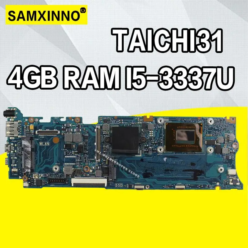 

For Asus TAICHI31 Laptop motherboard Taichi 31 mainboard with I5-3337 CPU 4GB Ram Good working