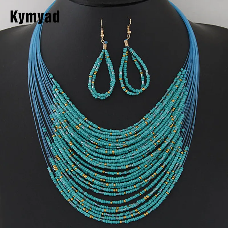 Ювелирные изделия Kymyad для костюма Модные Винтажные наборы круглые богемные