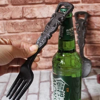 creative cast iron spoon shape fork shape opener corkscrew bottle opener wine opener screwdriver kitchen tools handmade gift