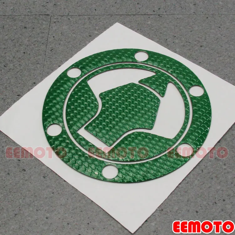 Green 3D мотоцикла топливный бак Кепки Защитная крышка Pad Переводные картинки Kawasaki Ninja 250 300 Z250 Z250SL EX300R Ninja250 Ninja300 - Цвет: Green