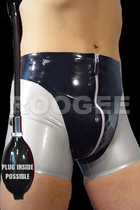 Fashionable rubber shorts for men (not including black plug)