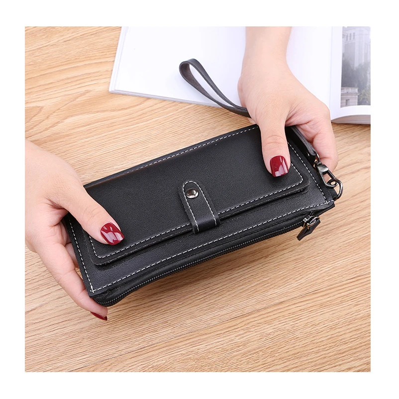 Women wallet long luxury designer monederos para mujer leather wallets card holder portafoglio donna grande portefeuille femme | Багаж и