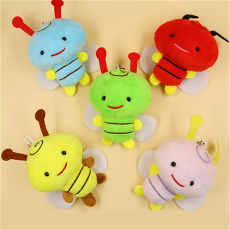 

1PCS Mini Bee Plush Toys Kawaii bees Stuffed Toy Doll Small Pendant Activities Gift For Kids 2019 New Hot Sale 8CM HANDANWEIRAN