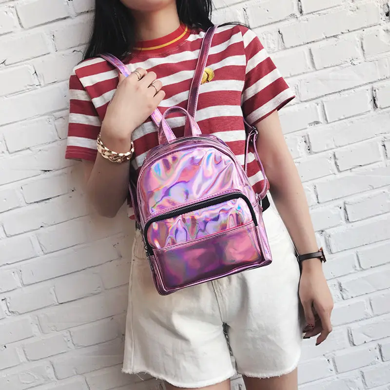 Рюкзаки для девочек-подростков rugzak Laser PVC mochila feminina, Модный женский рюкзак, школьный рюкзак для девочек, сумка-портфель