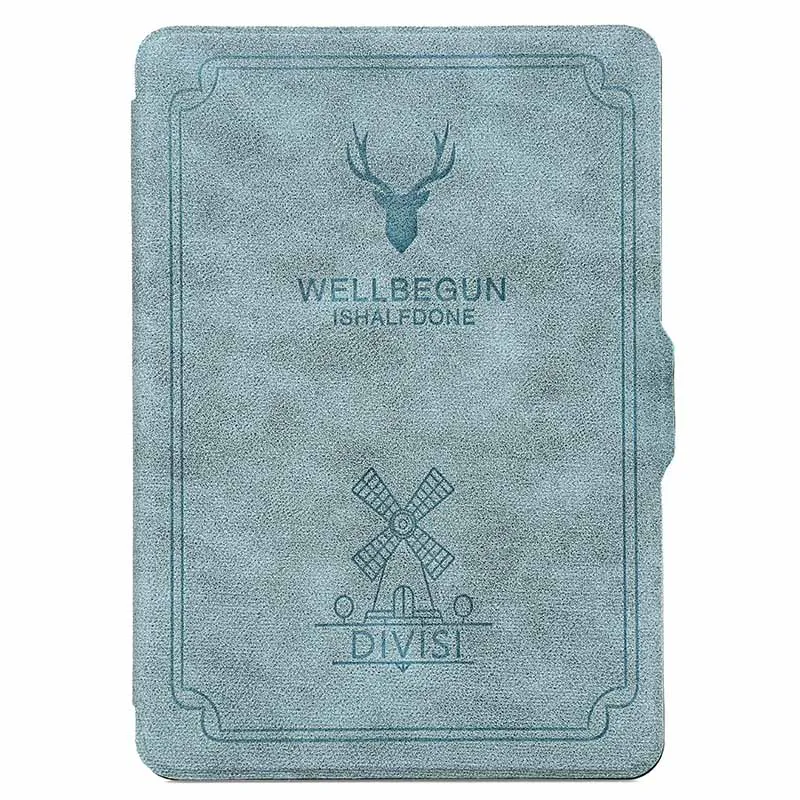 Light Blue Kindle Paperwhite 2 3 Чехол, Магнитный чехол из искусственной кожи TPU Жесткий Чехол для Amazon Kindle Paperwhite 1 2 3 чехол для электронной книги 6' - Цвет: Light Blue